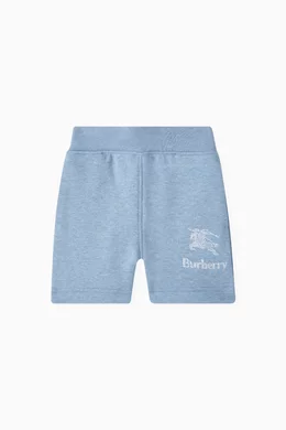 Buy Burberry Blue EKD Embroidered Shorts in Cotton for Baby Boys Online Ounass Kuwait