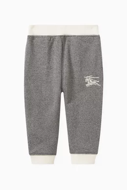 Buy Burberry Grey Sidney Brand-embroidered Jogging Trousers in