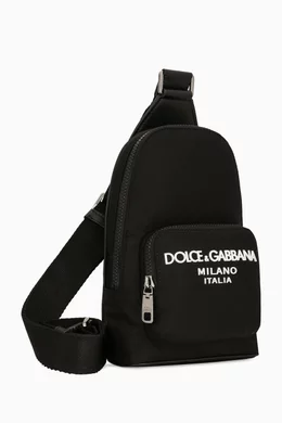 大人もOK！即納！Dolce & Gabbana バックパック ナイロン DGロゴ Buy Dolce & Gabbana Black Small DG Logo Crossbody Backpack