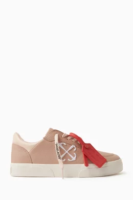 Buy Off-White Pink Vulcanized Low-top Sneakers in Leather for