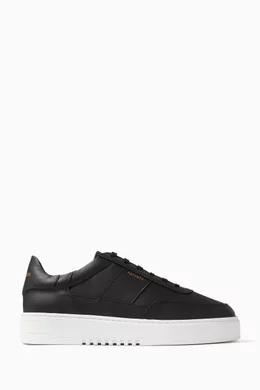 Buy Axel Arigato Black Orbit Vintage Sneakers in Leather for Men