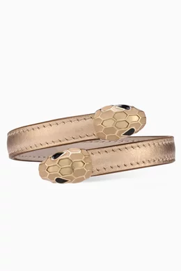 Bvlgari leather serpenti bracelet online