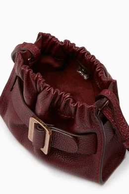 Buy BOYY Burgundy Micro Scrunchy Soft Clutch Bag in Grained Leather for Women Online Ounass Kuwait