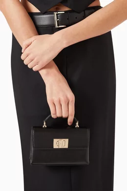 Furla 1927 Mini Top Handle Furla Mini Black Bag Furla Furla 1927