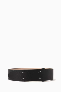 Buy Maison Margiela Black Belt in Leather for UNISEX Online