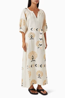 chinese dress ladies So Online AU Kori Shirt Dress, Lily Cord, AU8 US4, Viscose Linen Blend