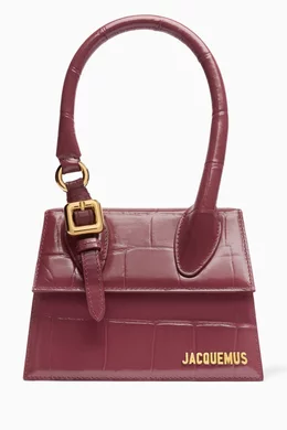 JACQUEMUS ジャックムス Le Chiquito Moyen Boucle Leather Jacquemus Le Chiquito Moyen Boucle tote bag Jacquemus