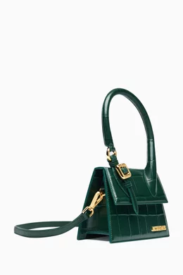 Leather Jacquemus Le Chiquito Croco Explore A Jacquemus Blue Suede