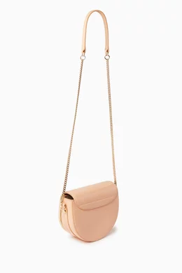 Buy See By Chloé Neutral Small Mara Evening Crossbody Bag in - Main Image