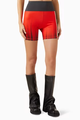 Buy Kith Red Lana Surge Logo Biker Shorts in Tech stretch Spandex for Women Online Ounass Kuwait