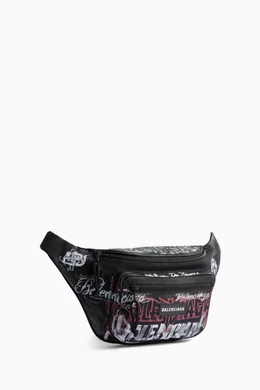 バッグ BALENCIAGA LOGO NYLON WAIST BODY BAG Balenciaga All Over Print Logo Nylon Waist Bag Balenciaga