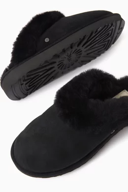 Buy UGG Black Classic Slipper II in Suede for Women Online Ounass Kuwait