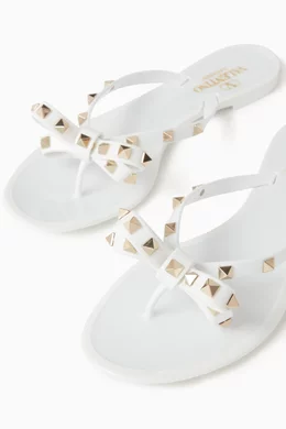 Pvc rockstud flat sandal store