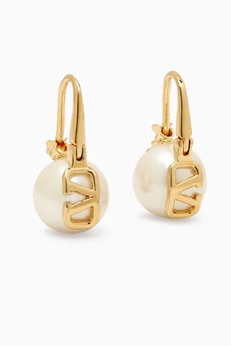 ピアス VALENTINO GARAVANI VLOGO SIGNATURE EARRINGS WITH PEARL 23445663_53605180_600.jpg