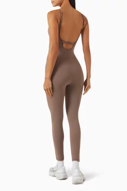【ADANOLA】Ultimate Low Cross Back Unitard Burgundy Ultimate Low Cross Back Unitard | Adanola