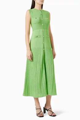 Ladies Dresses Sandro Green Lace Dress Sandro Knit Maxi Dress
