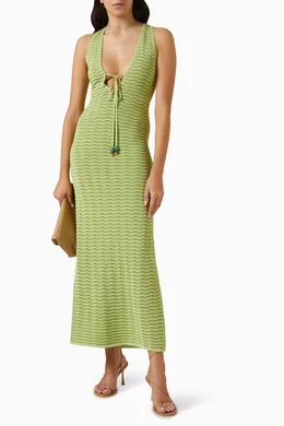 Buy Devon Windsor Green Jude Maxi Dress for Women Online | Ounass Kuwait
