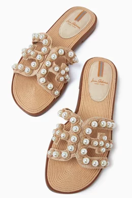 Bay embellished slide sandal clearance