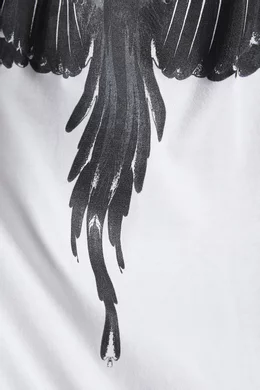 Buy Marcelo Burlon White Icon Wings T-shirt in Cotton Jersey for