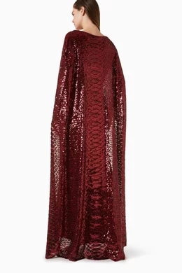 Red sequin cape sale
