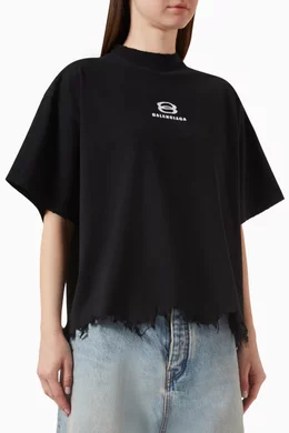 Buy Balenciaga Black Unisex Unity Sports Icon Cropped Large