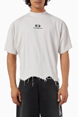 Buy Balenciaga White Unisex Unity Sports Icon Large Fit