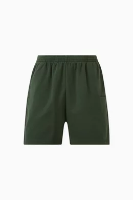 Buy Balenciaga Green Unisex Logo Sweatshorts in Fleece for UNISEX Online Ounass Kuwait