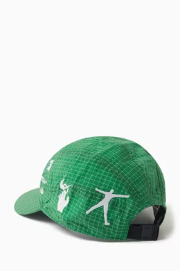 Buy Nike Green x Off White Fly Cap in Woven Ripstop for Men