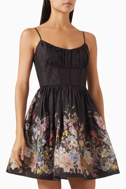 natura ruched mini dress by zimmermann Zimmermann NATURA RUCHED MINI DRESS - 9689DS241IRS