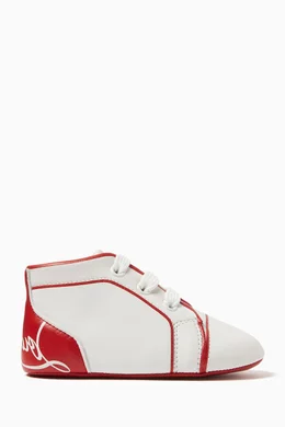 Buy Christian Louboutin White Baby Funnytopi Sneakers for Baby