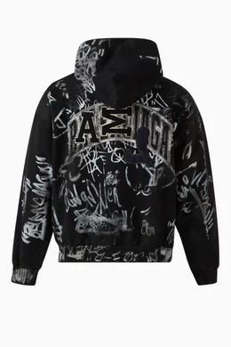 正規品BALENCIAGA 23SS grafitti skater zip Balenciaga SS23 Grey Skate Graffiti Zip Hoodie