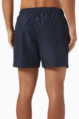 Buy Tommy Hilfiger Blue Medium Logo Print Swim Shorts in Recycled