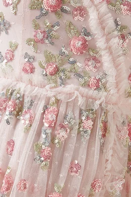 Buy Needle Thread Pink Shimmer Ditsy Gown in Tulle for Women Online Ounass Kuwait