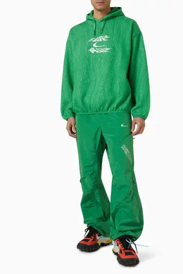 Buy Nike Green x Off White MC Engineered Hoodie in Cotton for Men Online Ounass Kuwait