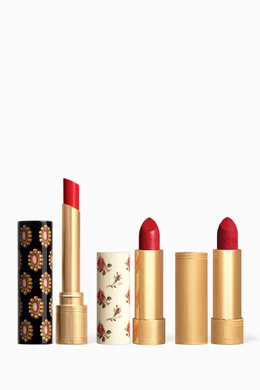 Buy Gucci Beauty Goldie Red Lipstick Trio Gift Set for Women