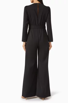 Buy Elle Zeitoune Black Seattle Belted Jumpsuit for Women Online Ounass Kuwait