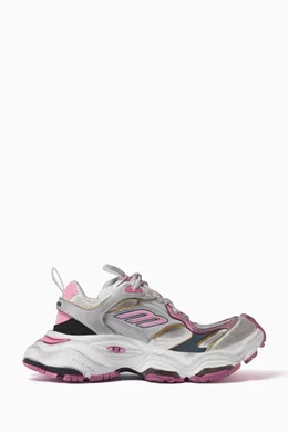 Buy Balenciaga Grey Cargo Sneakers in Microfiber & Mesh for Women