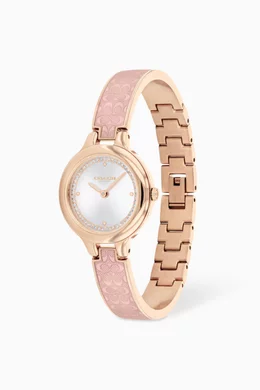 Buy Coach Pink Chelsea Bangle Watch, 27mm for Women Online
