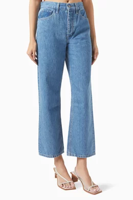 Buy Mara Hoffman Blue Georgina Straight-leg Jeans in Organic