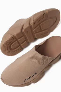 Buy Balenciaga Neutral Speed Slip-on Sneakers in Recycled Knit for