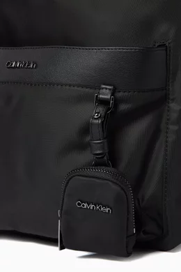 Calvin klein nylon logo backpack hot sale
