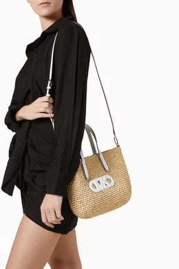 Buy Michael Kors Neutral Eliza Extra-Small Empire Tote Bag