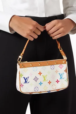 Buy Louis Vuitton Pre-Loved White x Takashi Murakami Pochette