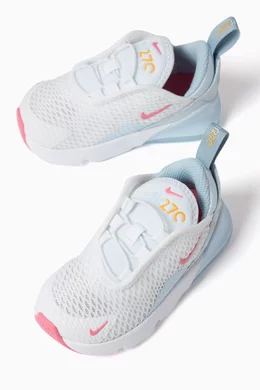 Buy Nike White Air Max 270 Sneakers in Mesh for Girls Online
