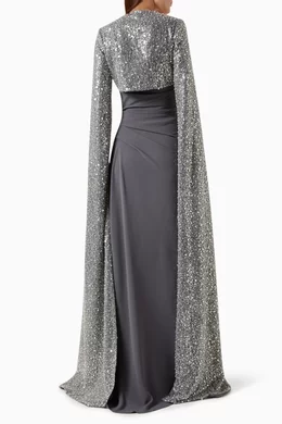 gemy maalouf dress smokey grey Buy Strapless Draped Gown in Satin for Women Online global-supplier-Arnav Embroideries Pvt Ltd