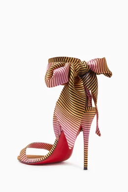 Buy Christian Louboutin Multicolour Sandale Du Desert 100 Sandals in Crepe satin for Women Online Ounass Kuwait