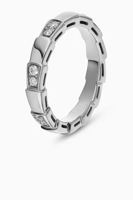 Bvlgari silver ring with diamonds 2025