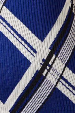 Burberry★素敵！Taioring Navy Check Mini Dress Buy Burberry Blue Check Mini Dress in Silk Jacquard for