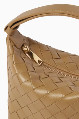 Buy Bottega Veneta Brown Candy Wallace Shoulder Bag in Intrecciato