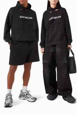 【BALENCIAGA】MIRROR BALENCIAGA HOODIE ワイドフィット ロゴ Balenciaga Mirror Balenciaga Hoodie Oversized | Saks Fifth